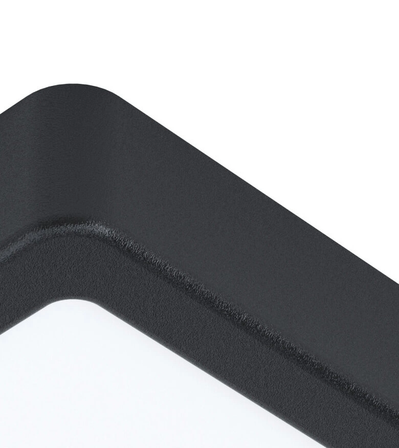 Vierkante plafondlamp Fueva 5 16cm - 4000K zwart Eglo 9002759992552