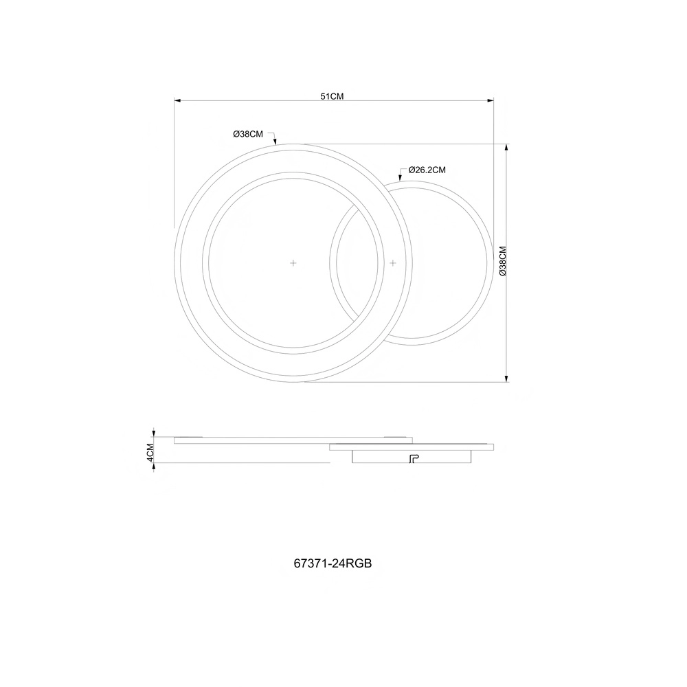 Design plafondlamp Mavis wit Globo 9007371589234