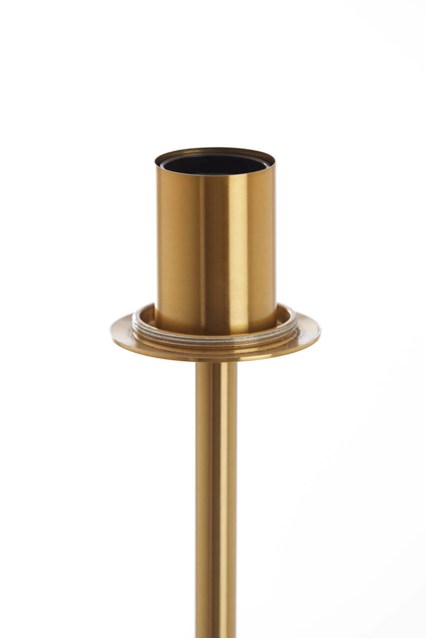 Gouden vloerlamp Medina met smoke glas Light & Living 8717807696979