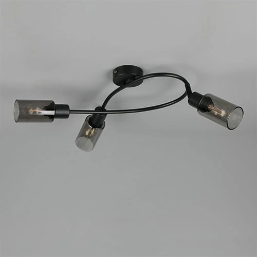 Design plafondlamp Mars 3-lichts zwart Trio 4017807670493