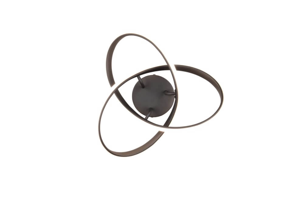 Design plafondlamp Meo zwart Trio 4017807600278