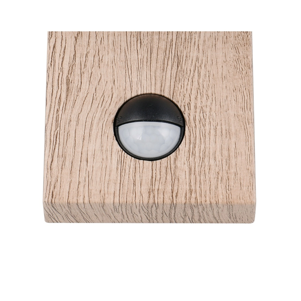 Wandlamp Sambesi grijs met hout en sensor Trio 4017807647600