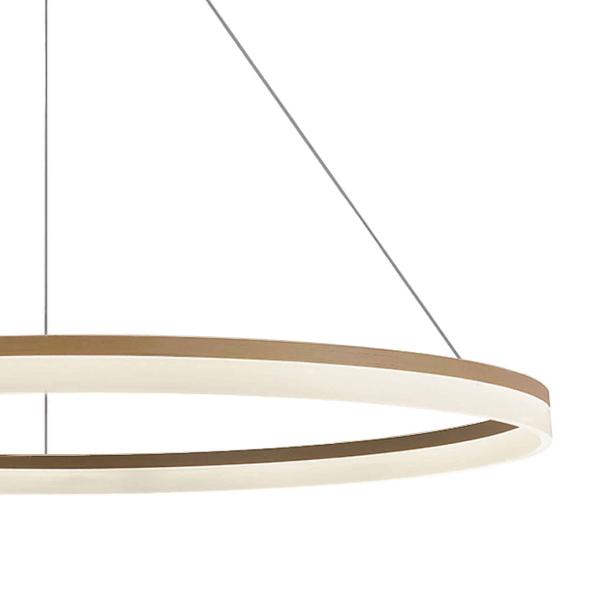 Strakke hanglamp Ara Ø 150cm goud Lyora 5053423316062