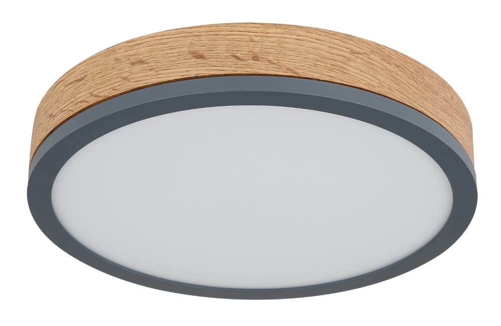 Houten led plafondlamp Doro Ø 30cm Globo 9007371442553