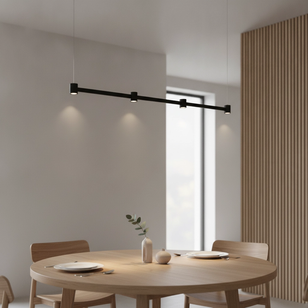 Design hanglamp Puize 4-lichts zwart