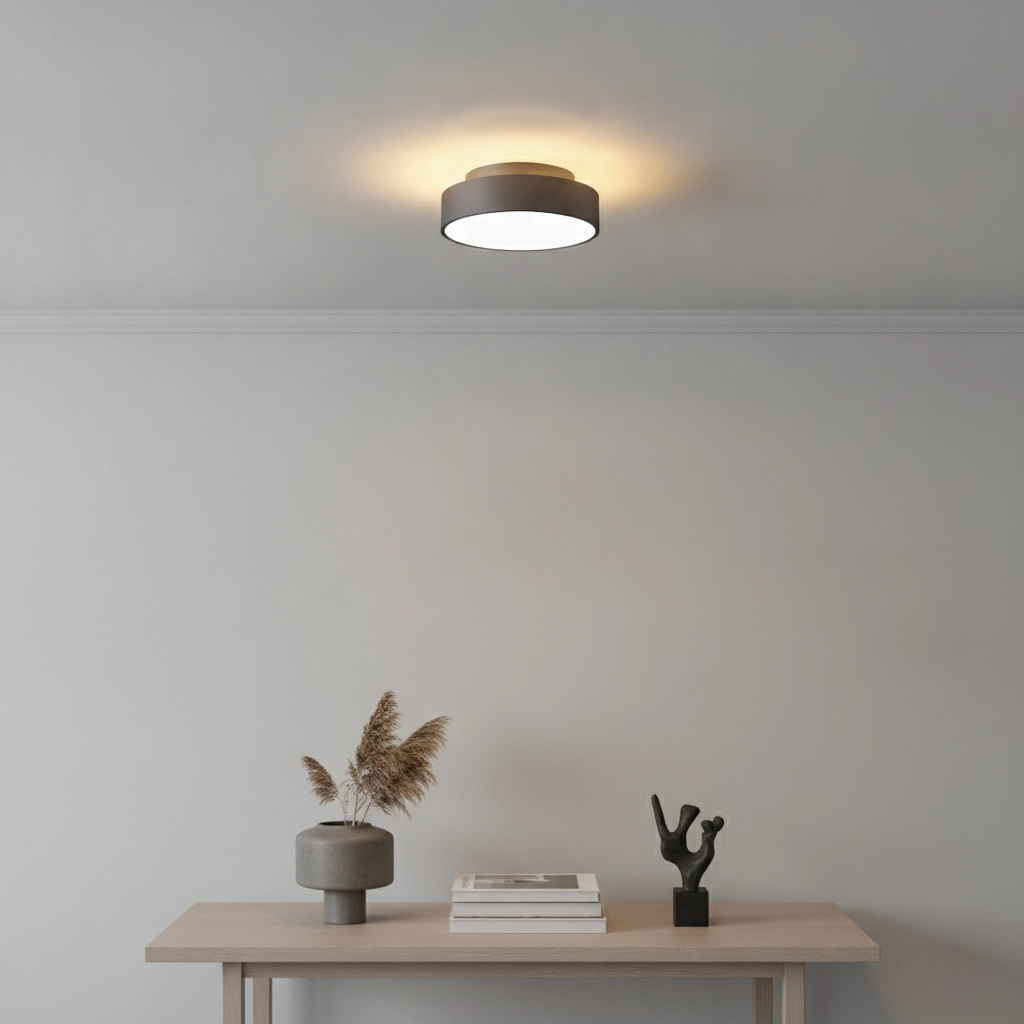 Plafondlamp Chicago Ø 15cm zwart