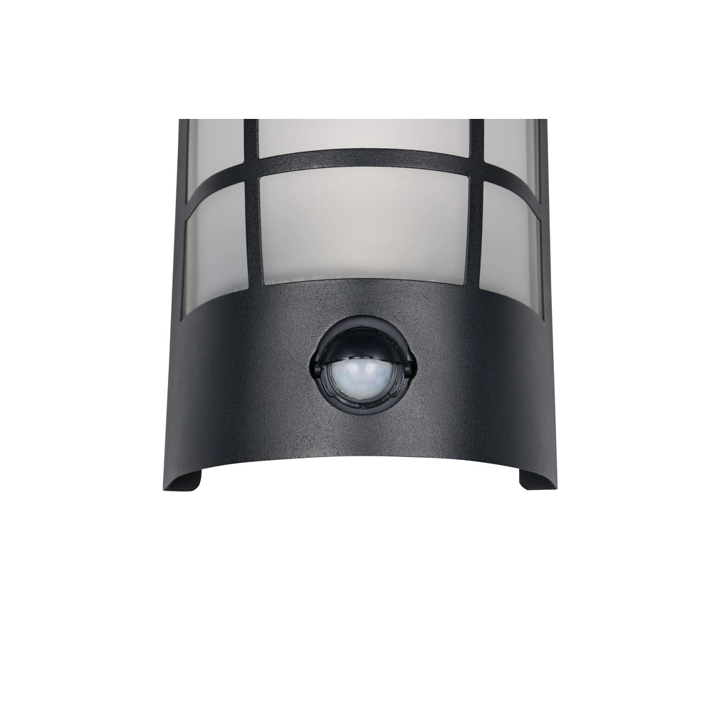 Zwarte wandlamp Sintra met sensor Trio 4017807648256