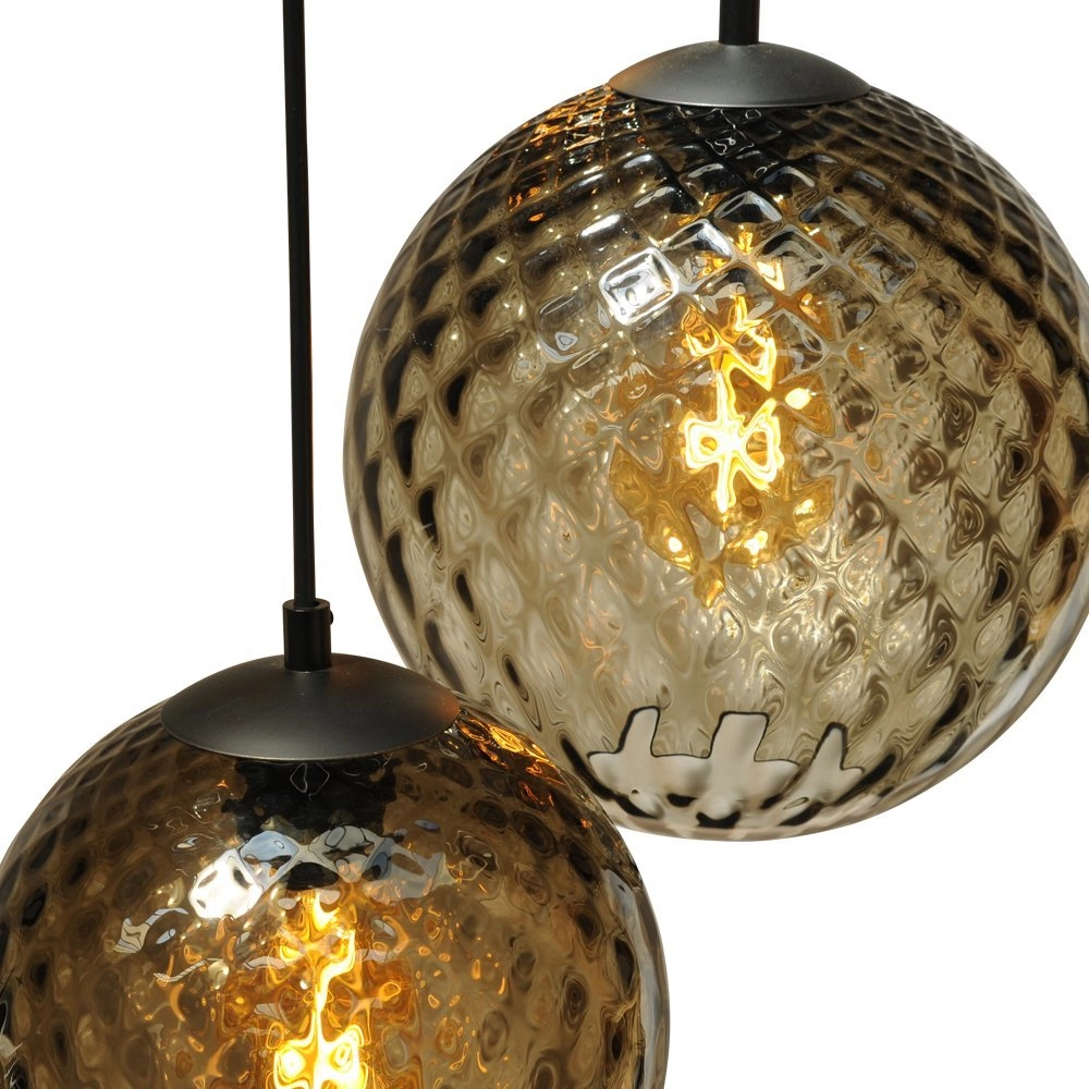 6-lichts hanglamp Baloton zwart Masterlight 8718121217055