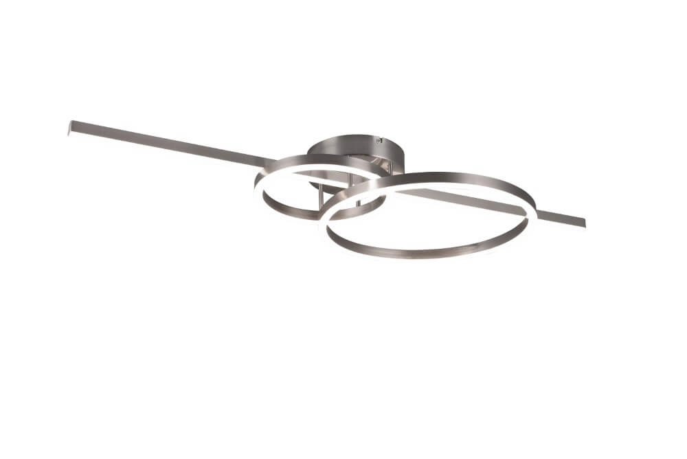 Plafondlamp Montilla nikkel