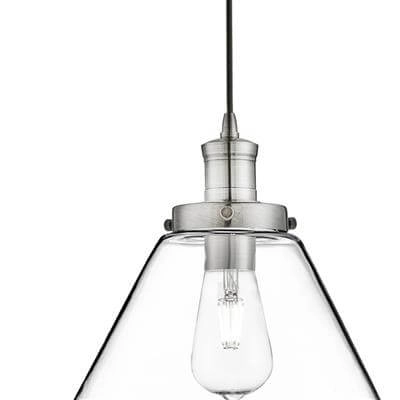 Hanglamp Pyramid Ø 29cm mat zilver Searchlight 5053423131467