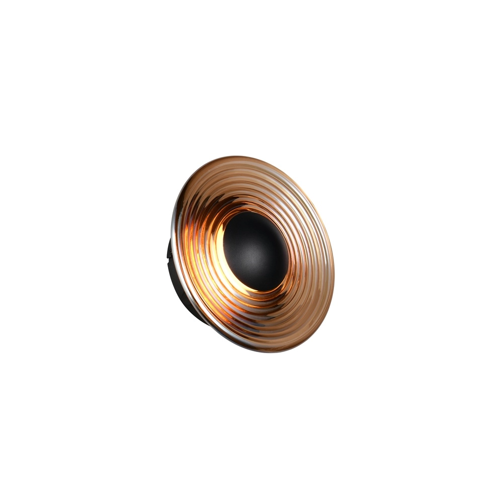 Design wandlamp Sirena amber glas