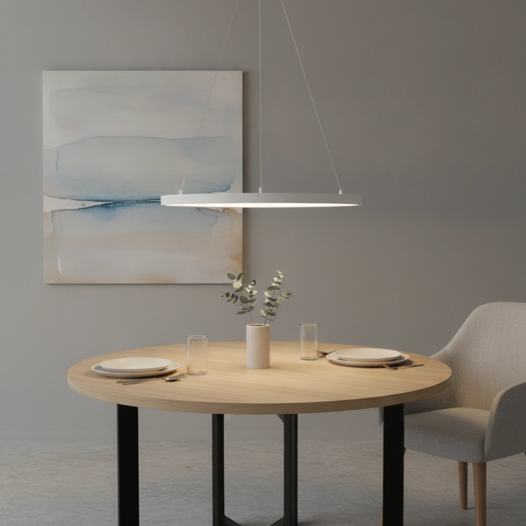 Witte hanglamp Empatia design enkel