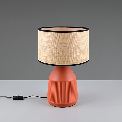 Tafellamp Formentera Ø 28cm terracotta Trio 4017807678147