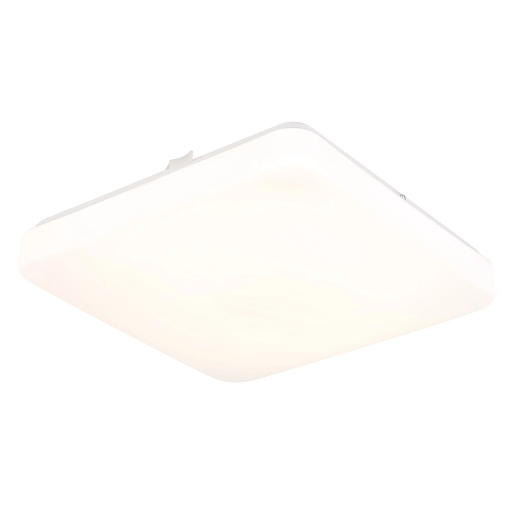 Plafondlamp Donte vierkant wit 27cm