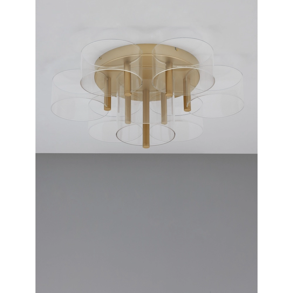 Design ceiling lamp Gatlin gold Ø 68cm Lyora 5212017433510