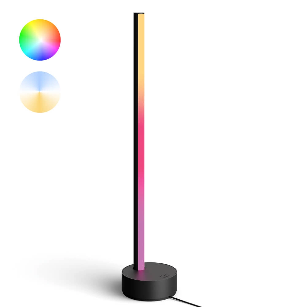 Tafellamp Backlight Hue Gradient - 12W - White and Color 55cm zwart