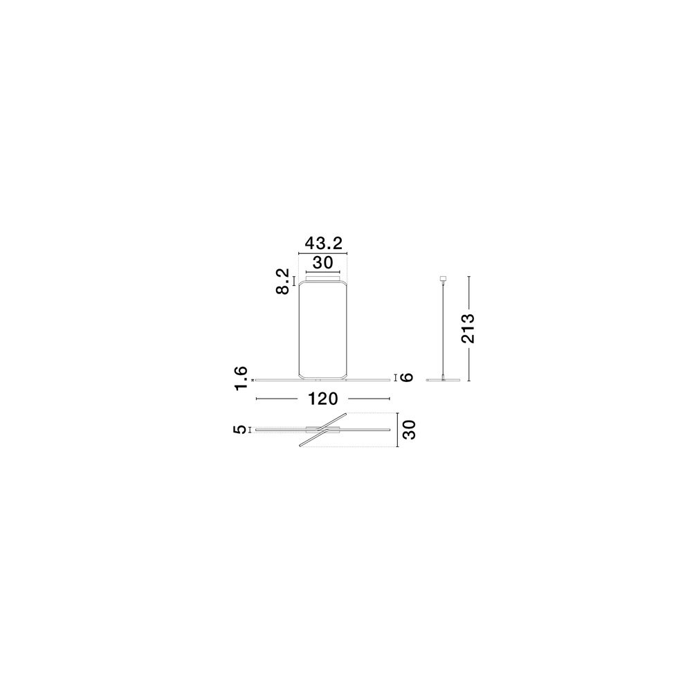 Design pendant lamp Akro black Lyora 5212017461766