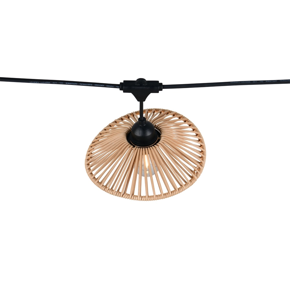 Lichtslinger Chain zwart met bruin 600cm Trio 4017807697612