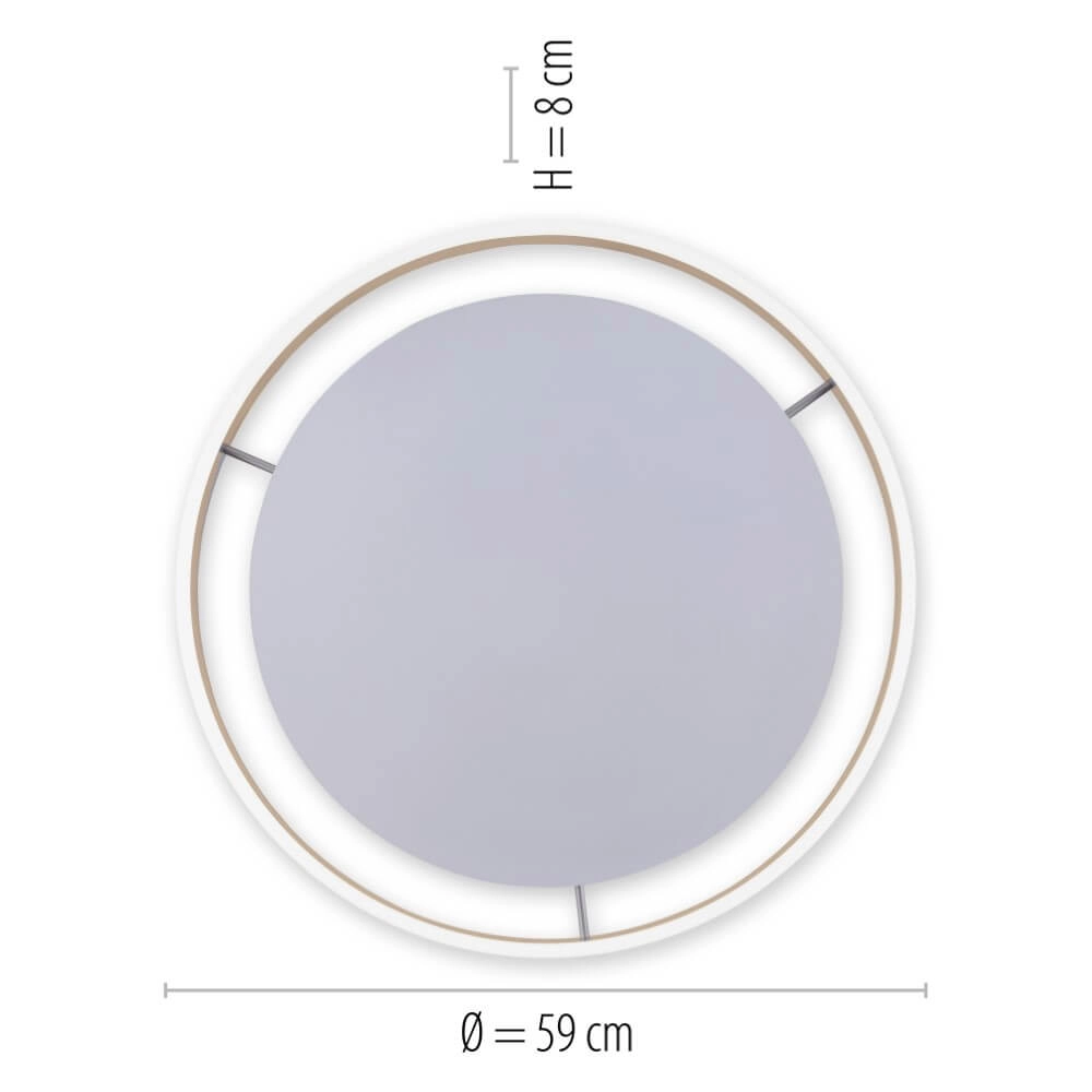 Plafondlamp Q-Vito Ø 59cm messing Paul Neuhaus 4012248333884