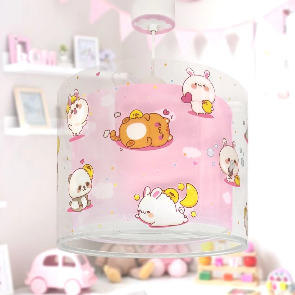 Kinder hanglamp Kawaii Friends roze glow in the dark Dalber 8420406002217