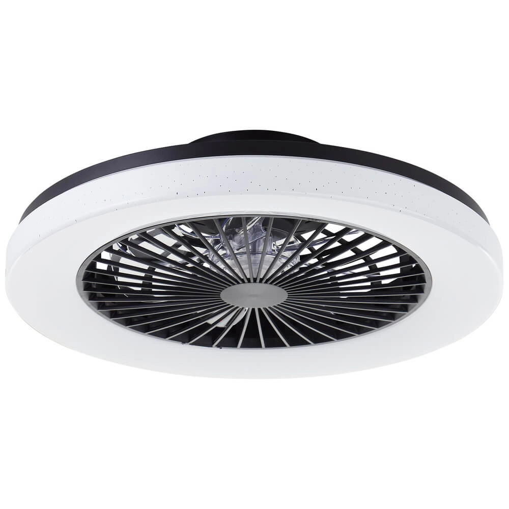Plafondventilator Siano met lamp - zwart Brilliant 4004353453434