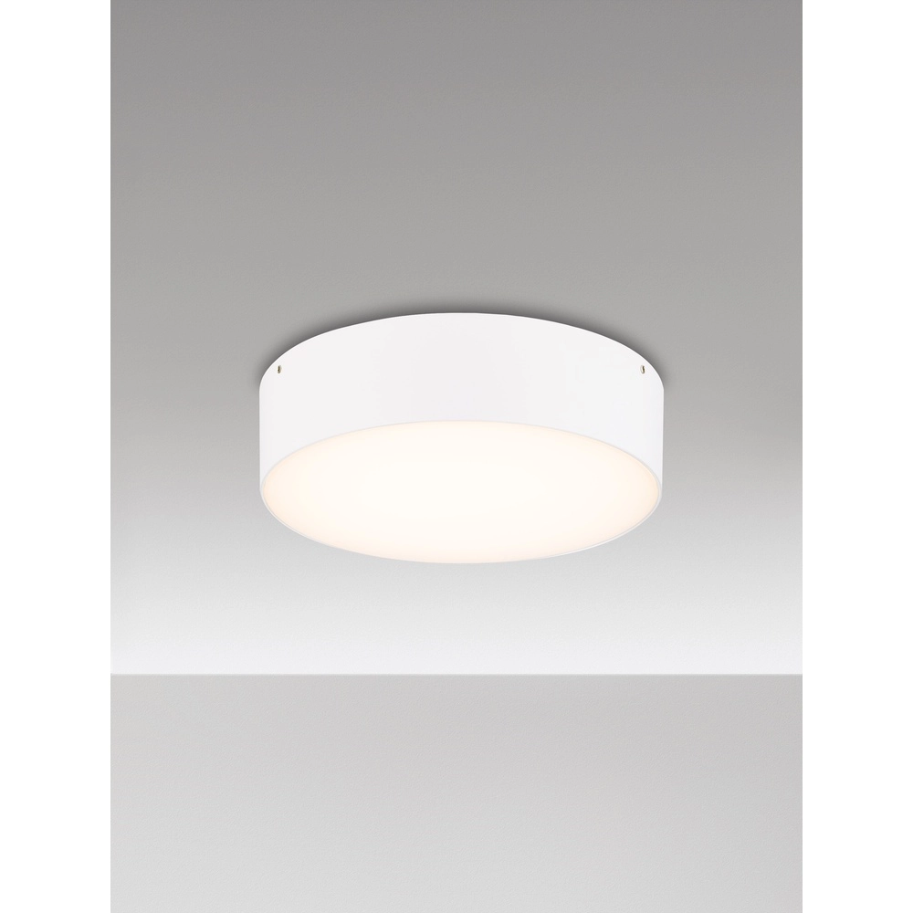 Ronde plafondlamp Judi Ø 21cm wit