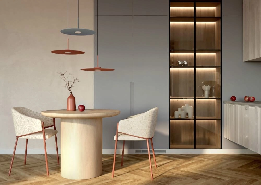 Hanglamp Simone blauw Ø 40cm Lyora 5903139114141