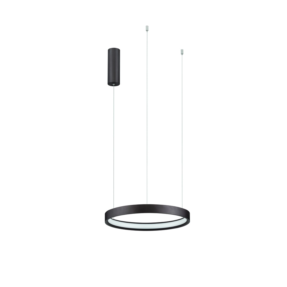 Strakke hanglamp Perrine Ø 40cm koffie bruin Lyora 5212017438928