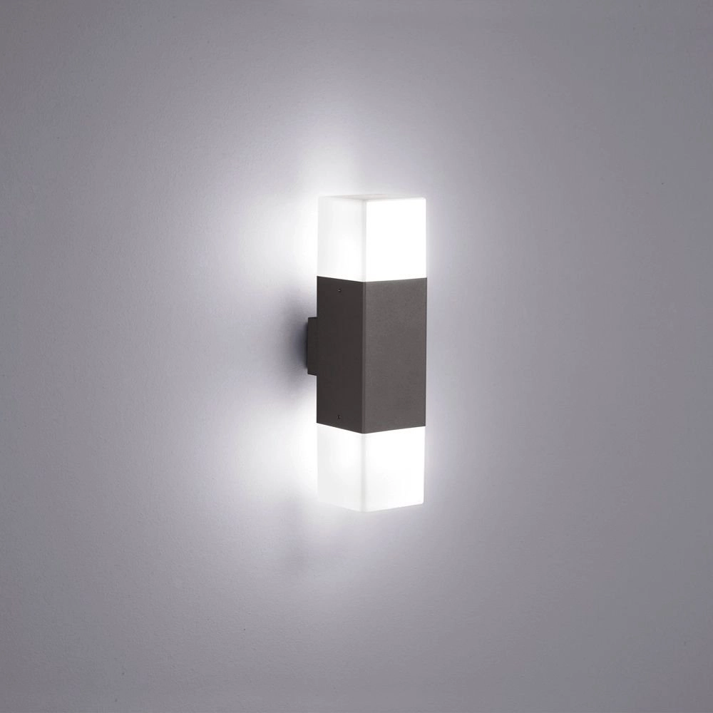 Design buitenlamp Hudson led 2-lichts antraciet Trio 4017807241525