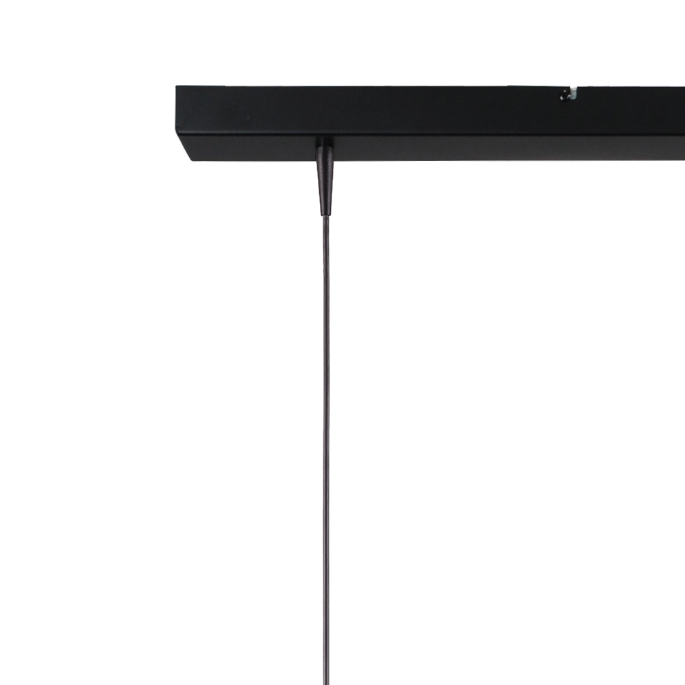 3-lichts hanglamp Scala 100cm zwart met nikkel Ø 20cm Masterlight 8718121312767