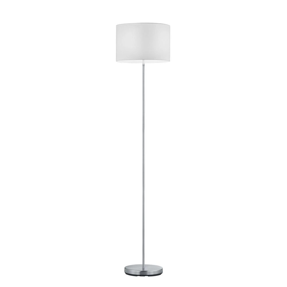 Design vloerlamp Series 4611 mat chroom met witte lampenkap Design vloerlamp Series 4611 mat chroom met witte lampenkap