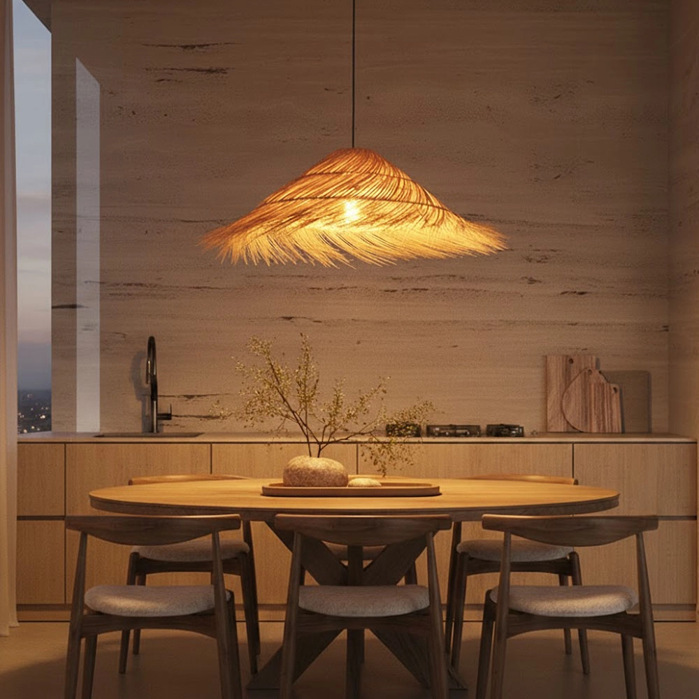 Rotan hanglamp Alua Ø 60cm