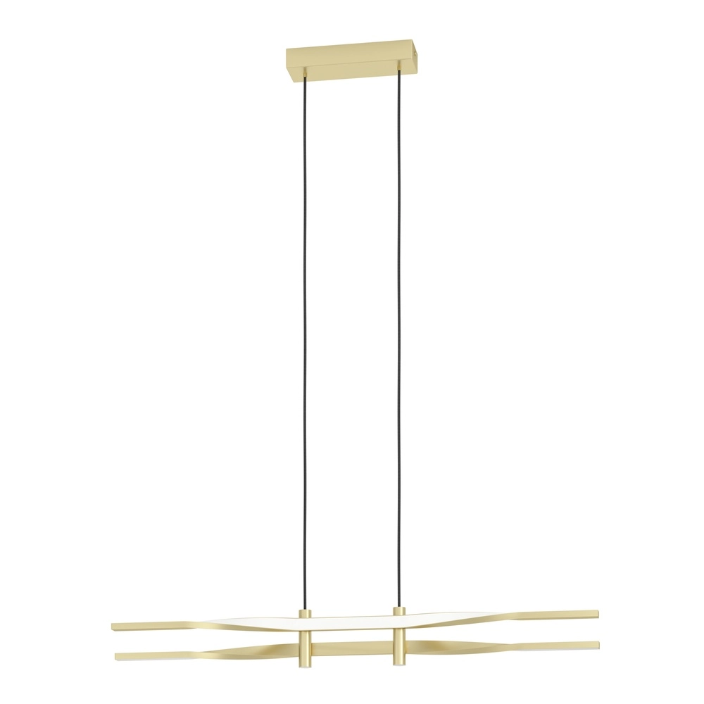 Strakke gouden led hanglamp Colmeal