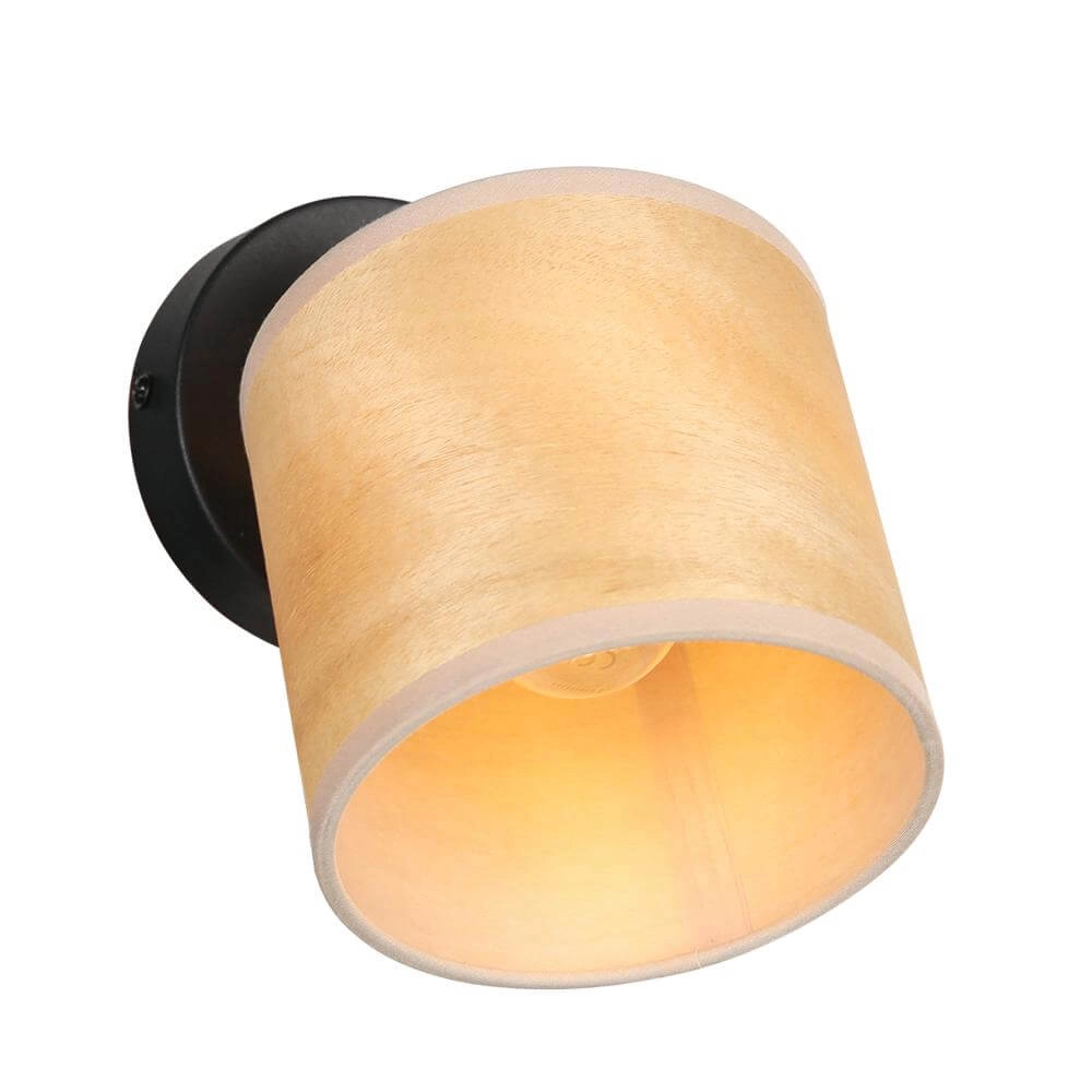 Wandlamp Bambus zwart met bamboe enkel Steinhauer 8712746171402