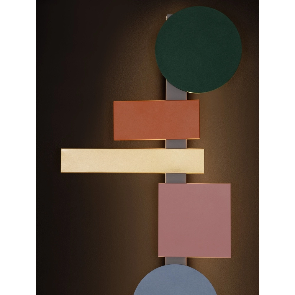 Vrolijke wandlamp Margot gekleurd 105cm Lyora 5212017479709