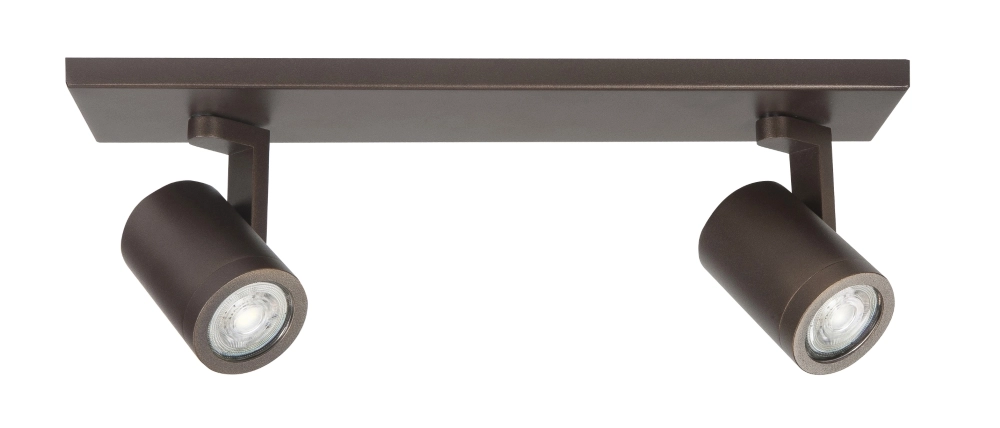 2-lichts opbouwspot Halo choco - GU10