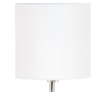 Vloerlamp Pasteri 28cm nikkel mat met witte kap Eglo 9002759951641