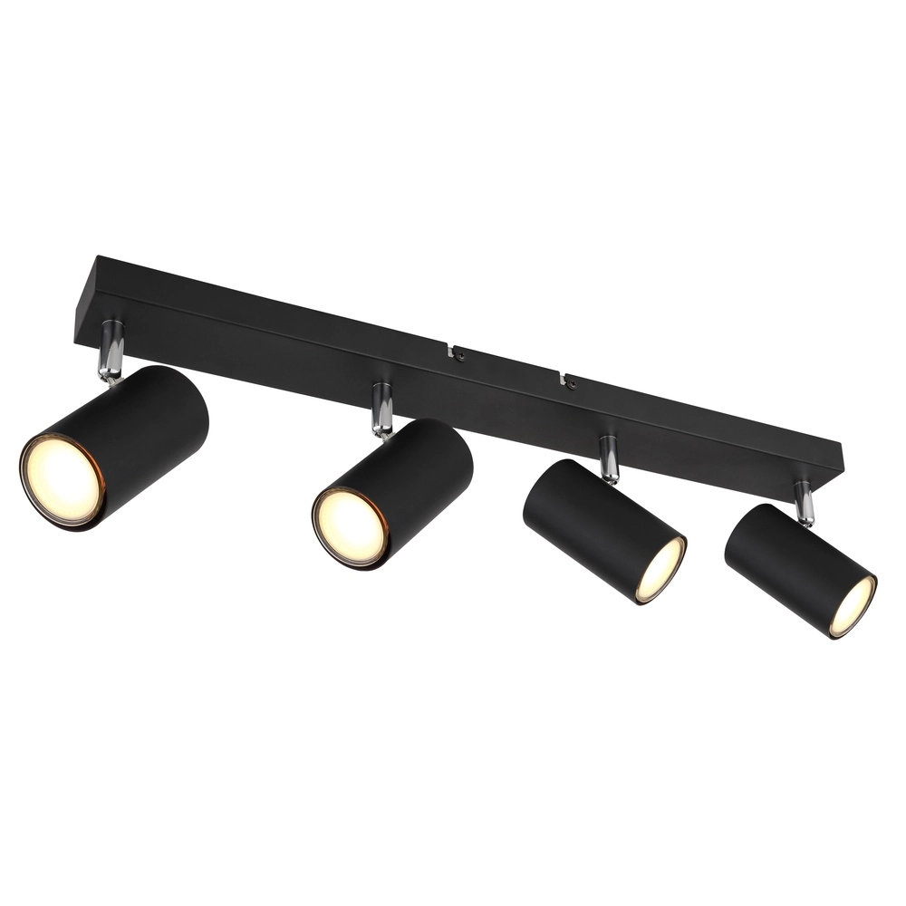 Plafondlamp 4-lichts Robby zwart