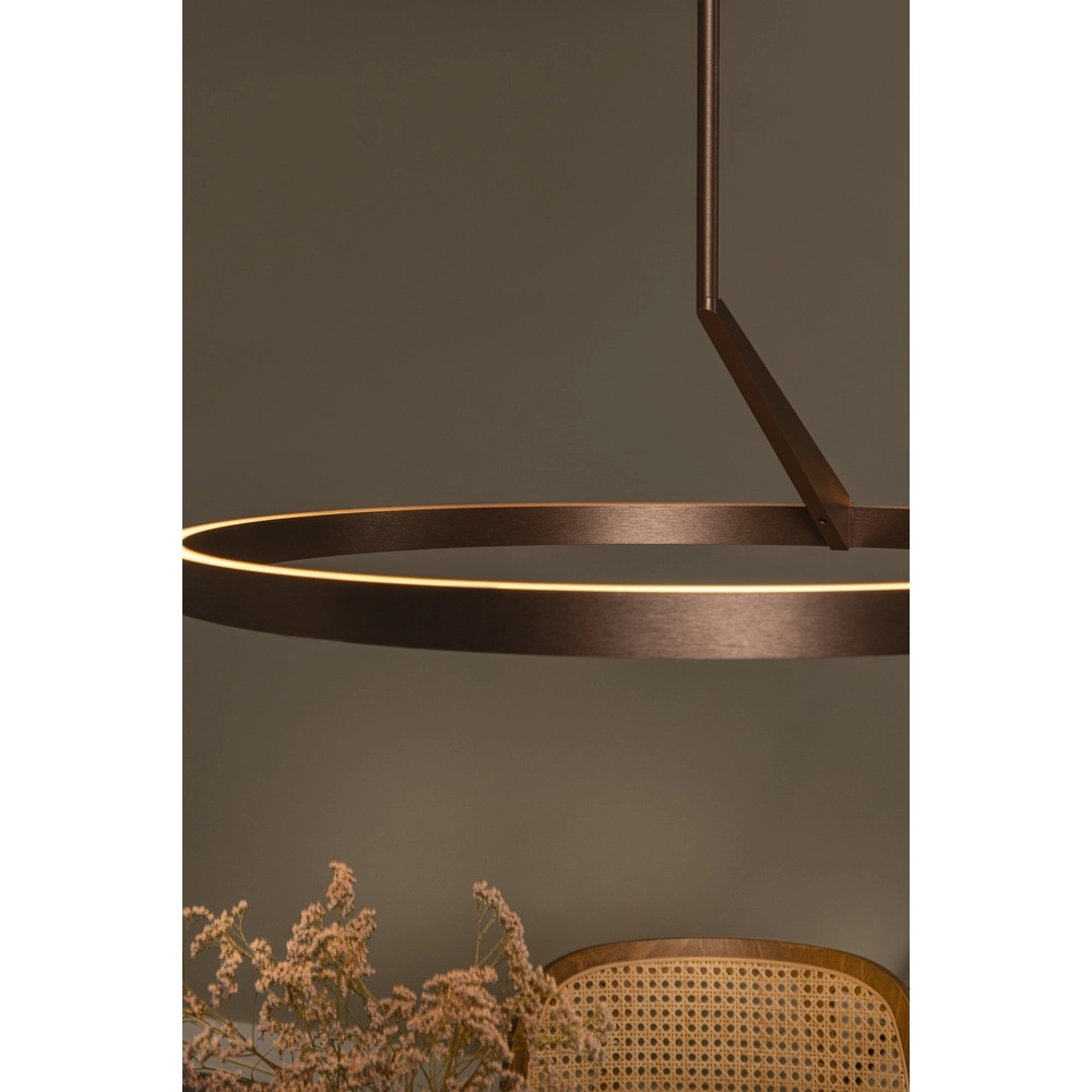 Strakke led hanglamp Applause roodkoper - Ø 60cm Premium by Lucide 5411212221834