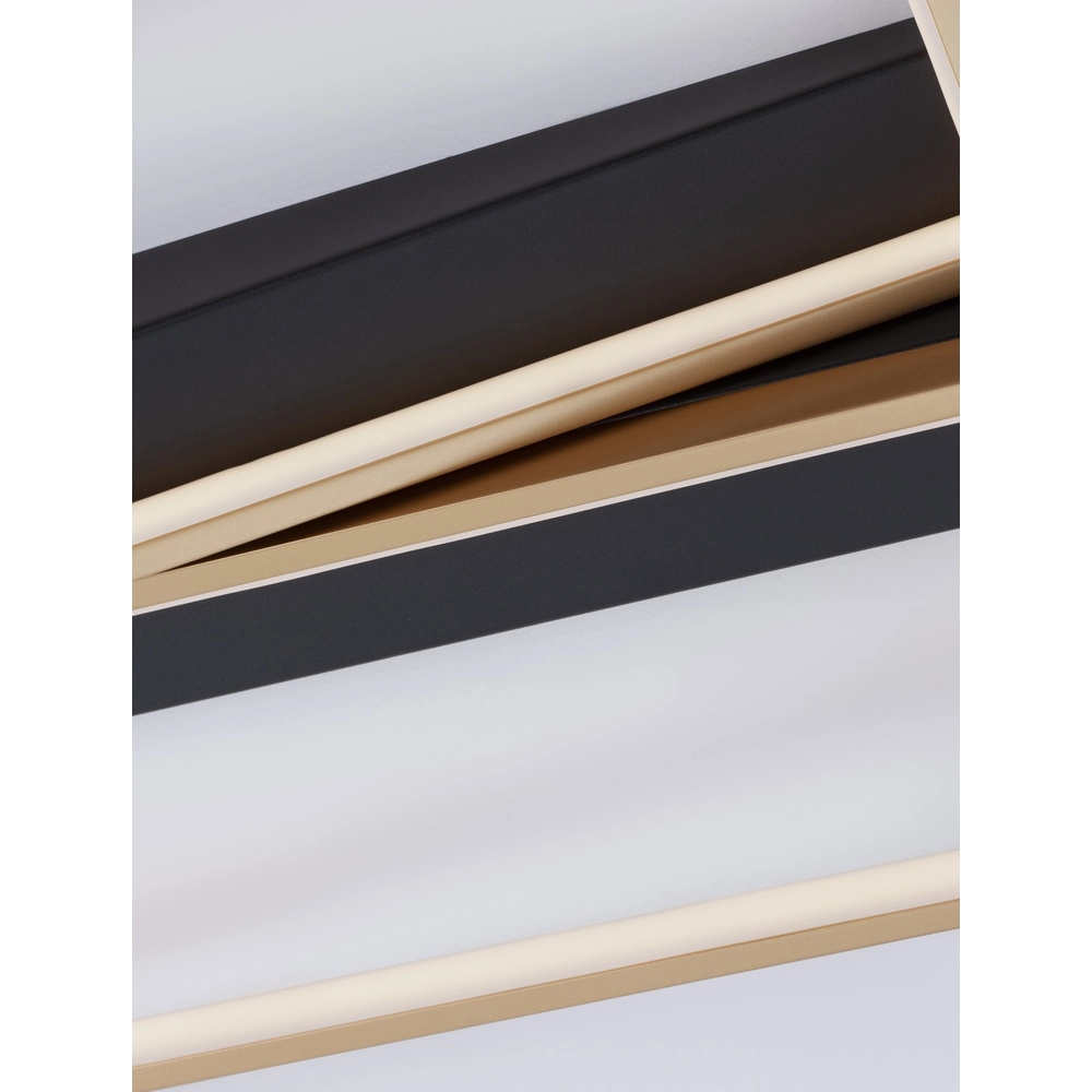 Design plafondlamp Elize zwart met goud Lyora 5212017433145