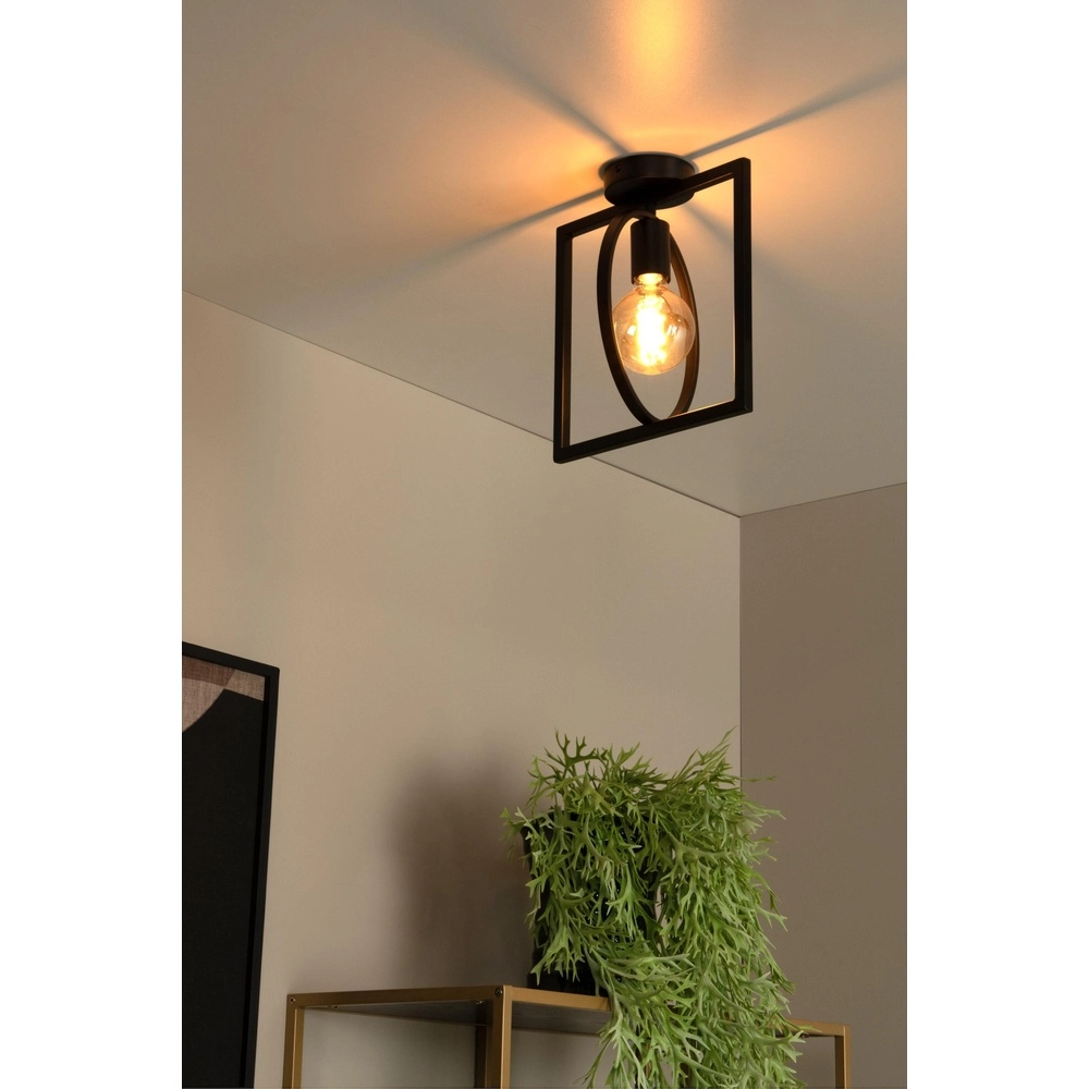 Unieke plafondlamp Suus zwart Lucide 5411212010865