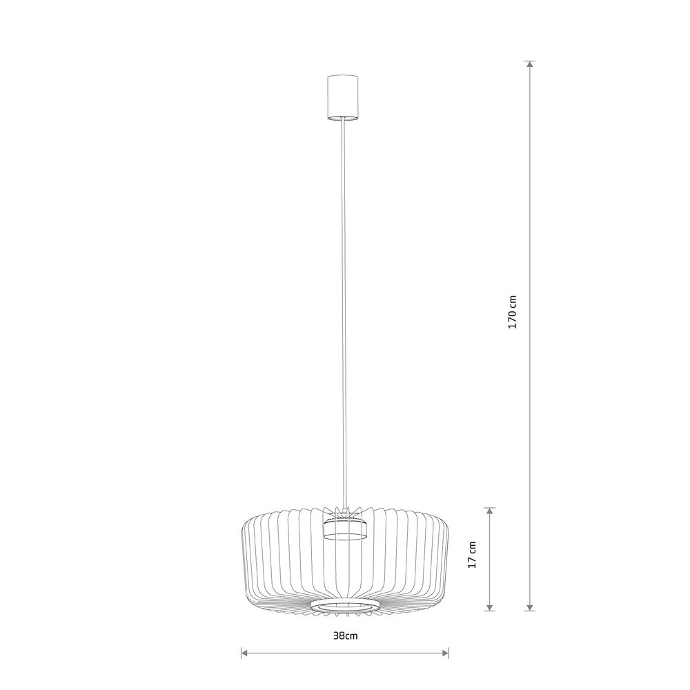 Kooilamp Kenai zand bruin Ø 38cm Lyora 5903139122269