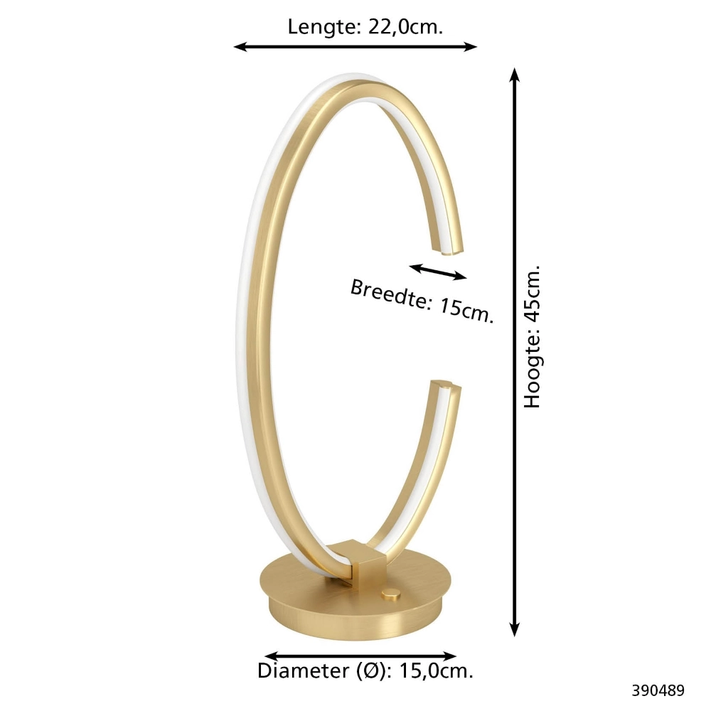 Design tafellamp Bogado goud met CCT Stars of Light 9008606357925