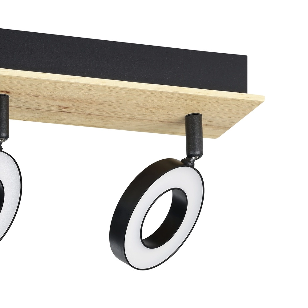 Led plafondlamp Rielves 3-lichts met hout Eglo 9008606313723