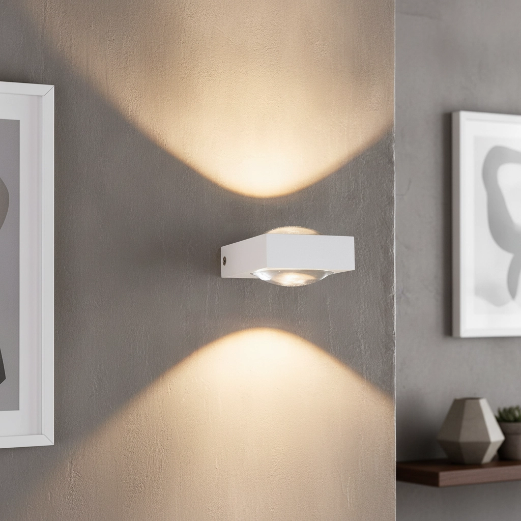 Led muurspot Jena 2x3w - 2700K wit