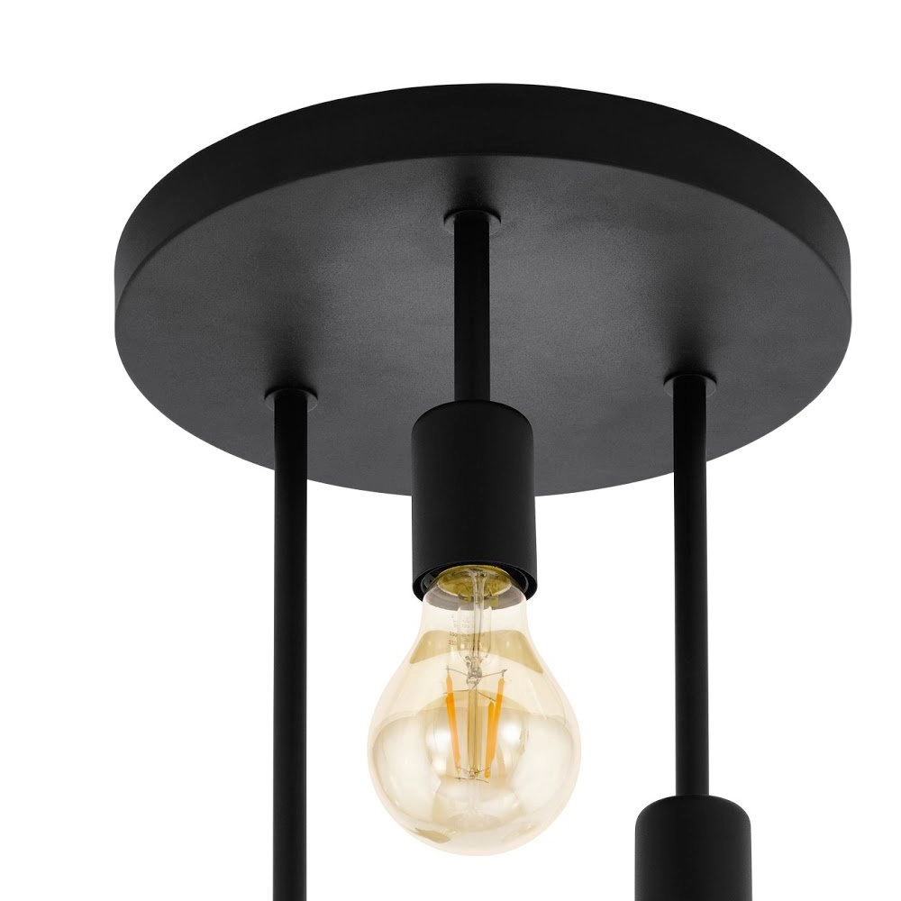 Zwarte plafondlamp Wilmcote Eglo 9002759431266