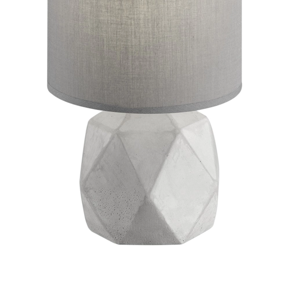 Tafellamp Pike 28cm betongrijs met titaan Trio 4017807346879