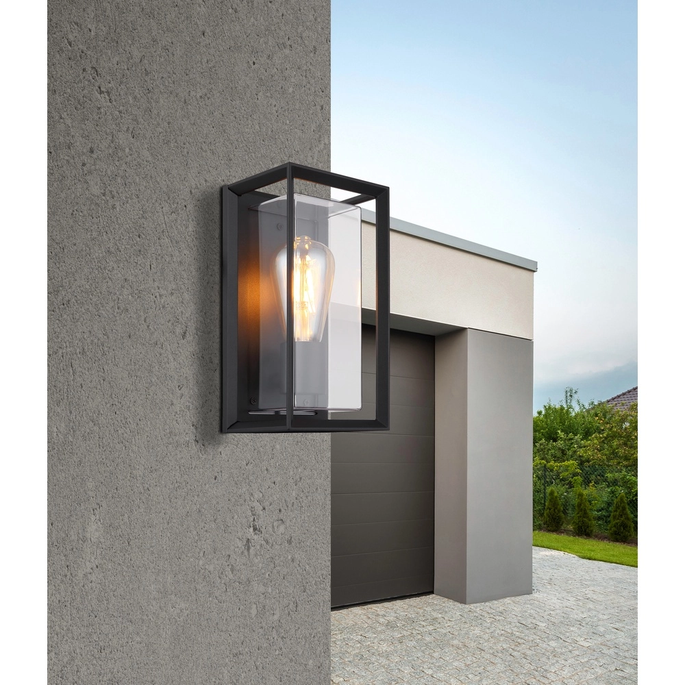 Buiten wandlamp Logana zwart Globo 9007371465811