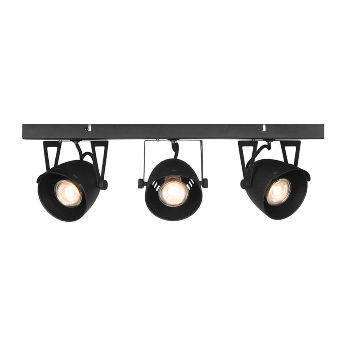 Industriële spot Cap led 3-lichts zwart