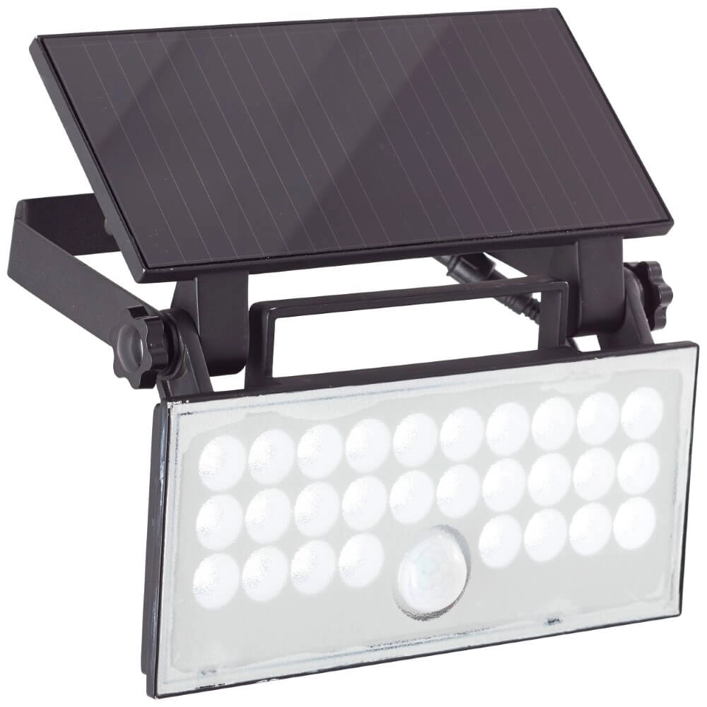Zwarte muurlamp Luton solar Brilliant 4004353437793